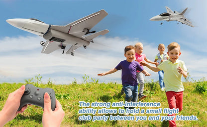 F16 RC Glider 2.4G 3CH 6-Axis Gyro Remote Control Airplane With Self-stabilization System EPP Foam Plane Toys for Kids Boys