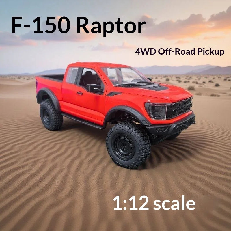 New F-150 Rc Car 1:12 Scale 4wd Off-Road Pickup Truck Full Metal Gearbox Realistic Open Doors Cruise Control Rc Vehicle