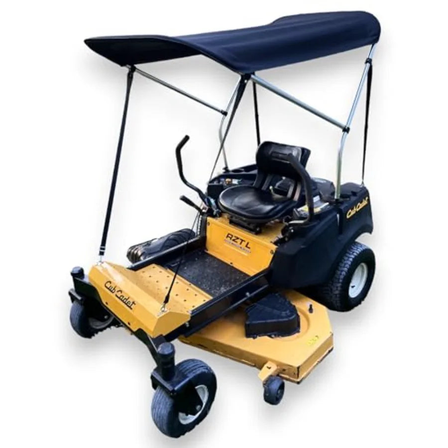 Sun Shade Canopy in Black for Zero Turn Lawn Mower - Fits Kubota, Bad Boy, Cub Cadet, Troy-Bilt Others - Reduce Heat and Glare