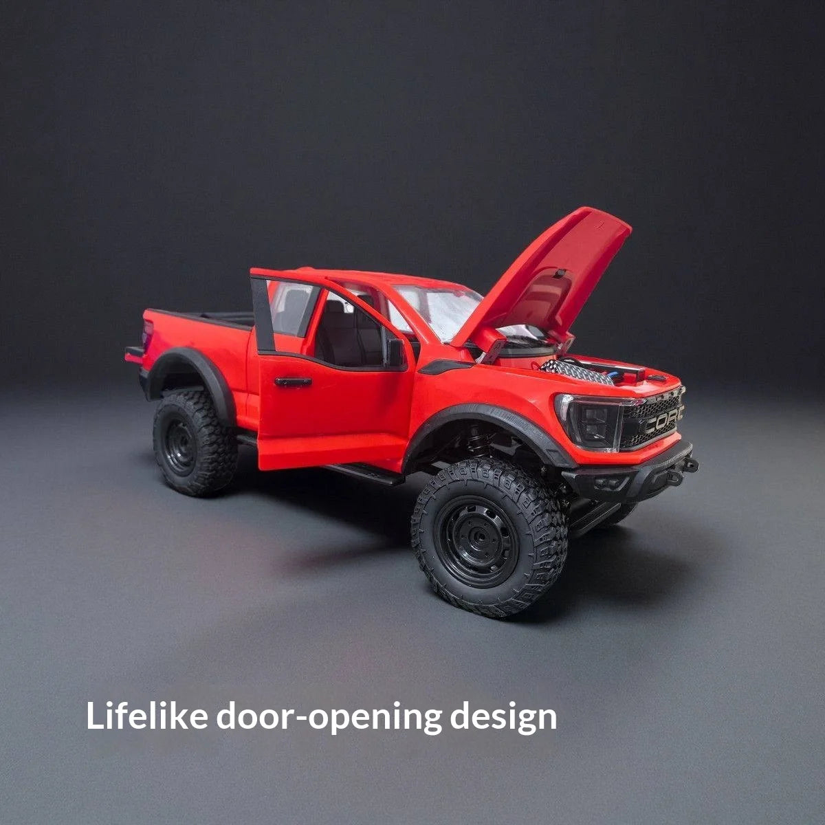 New F-150 Rc Car 1:12 Scale 4wd Off-Road Pickup Truck Full Metal Gearbox Realistic Open Doors Cruise Control Rc Vehicle
