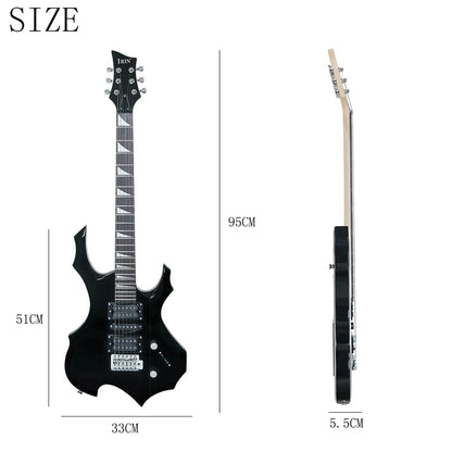 IRIN 6 Strings Electric Guitar 24 Frets Maple Body Electric Guitarra Set with Bag Amp Tuner Strap Picks Guitar Accessories Red Guitar 39 inches