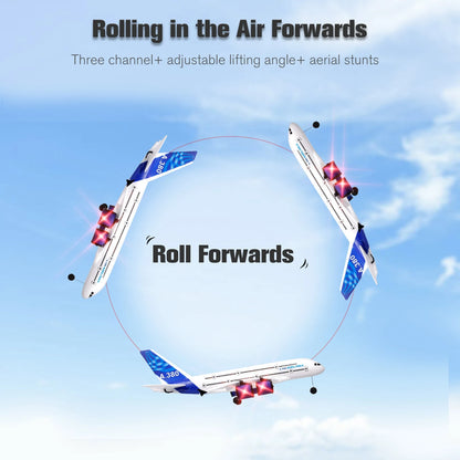 NEW RC Airplane 2.4G Three Channel 360 Degree Roll Remote Control Flying Aircraft for Beginner Flying Aircraft for Beginner