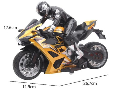 High Speed Remote Control RC Stunt Motorbike 360 degree Rotation drift Car 60mins Drive Racing Motorbike RC Motorcycle Toy model orange