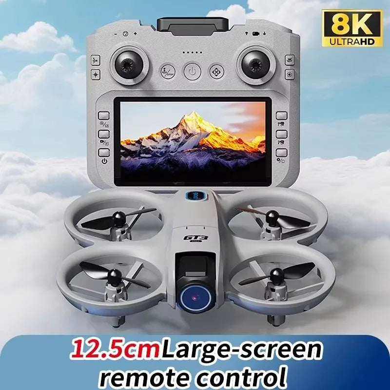8K 5G GPS Professional HD Aerial Photography Remote Control Aircraft HD Dual Camera Original GT3 Max Drone Quadcopter Toy UAV GT3MAX 8K 1B