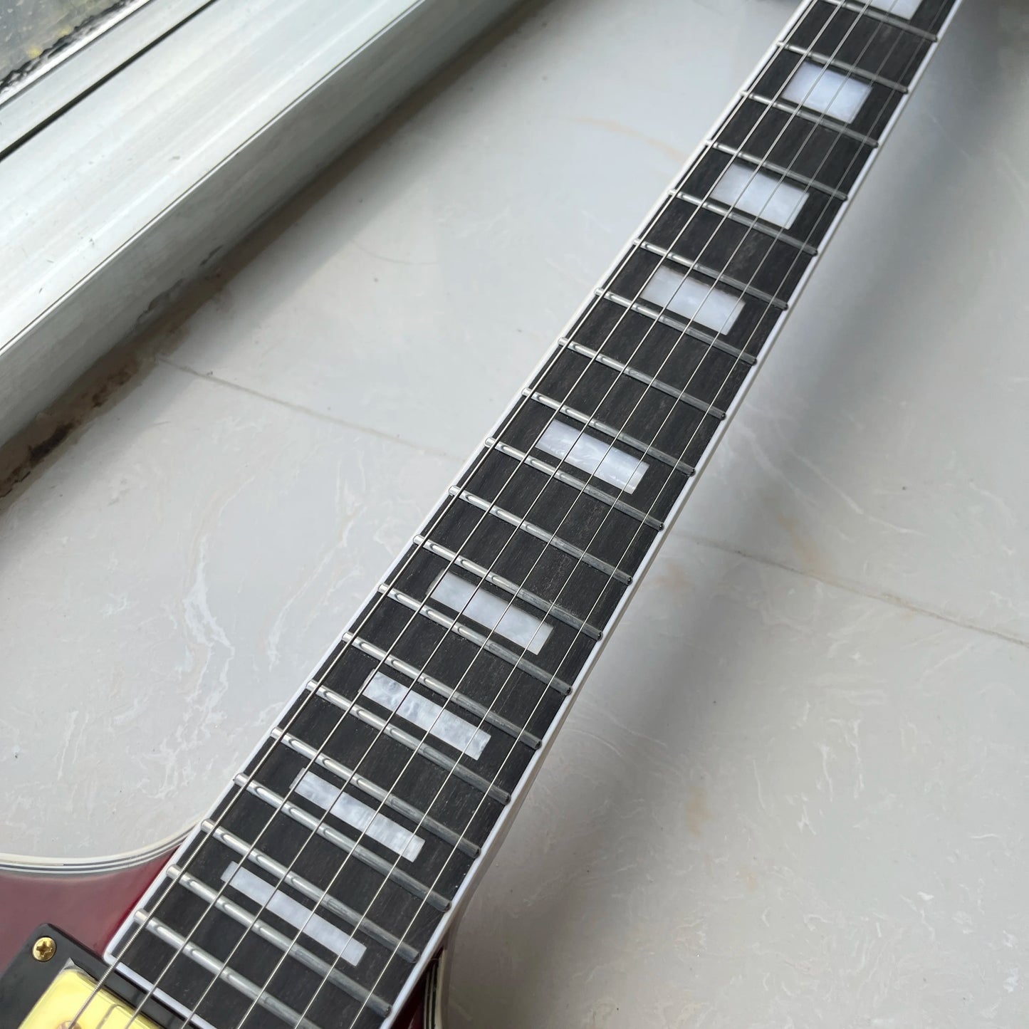 Firebird Electric Guitar Mahogany Body Rosewood Fretboard Transparent Red Color Electric Guitar-Themed Burgundy