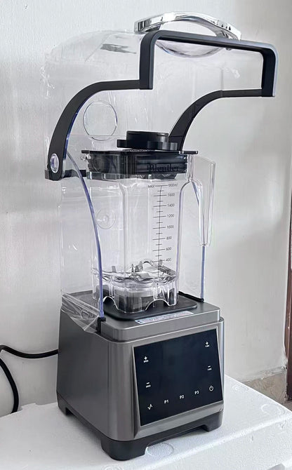 1800ml Heavy-Duty Soundproof Food Mixer with Touch Screen Juice Ice Blender Mixer Juicer 2200W Power Food Processor Ice Smoothie