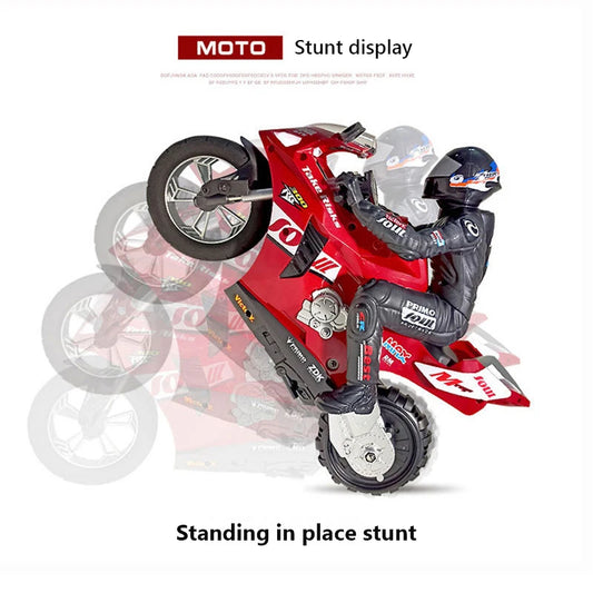 RC Motorcycles 1:6 1:10 Electric Motor RC Cars High Speed 4CH Remote Control Racing Motorcycle Drift Car Kids Xmas Festival Gift RED Big Scale