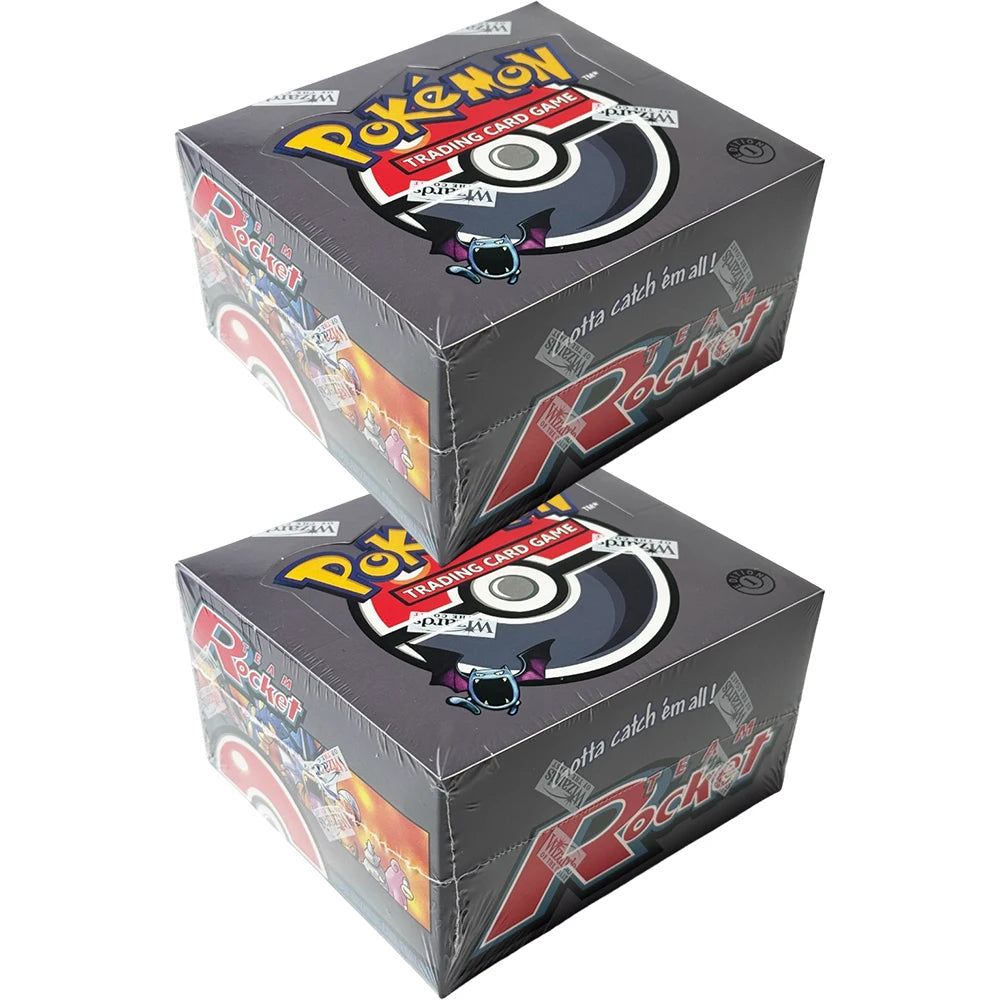 Team Rocket 1st Edition Booster Box pokemon Cards Proxy Collection Board Games PTCG Giovanni Meowth Jessie Lt. Random Cards Set