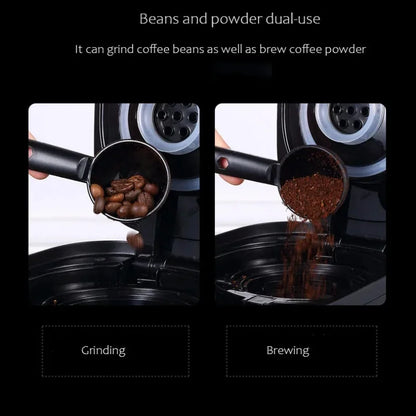 220V Coffee Machine Drip Coffee Maker With Grinding Function Fully Automatic Coffee Grinder Coffee Tea Brewing Machine