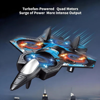 Remote Control Fighter Kids Flying Helicopter RC Hobby Jet Plane 2.4G Fighter Airplane Toy Drone With Light