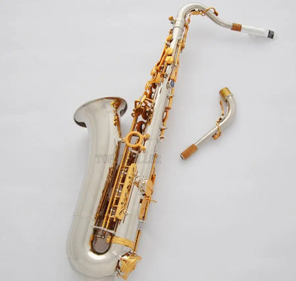 Professional Silver nickel C Melody Saxophone Abaone 2-Neck With Sax Metal Mouth 2025