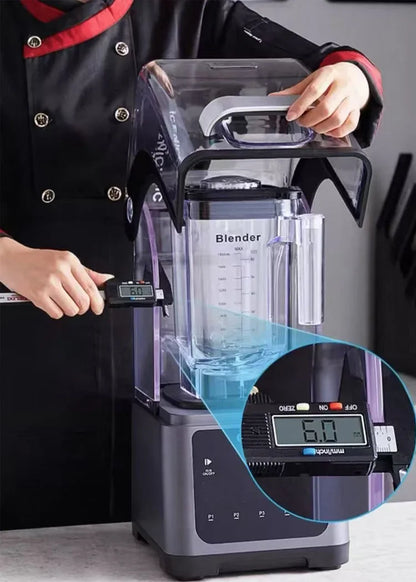 1800ml Heavy-Duty Soundproof Food Mixer with Touch Screen Juice Ice Blender Mixer Juicer 2200W Power Food Processor Ice Smoothie