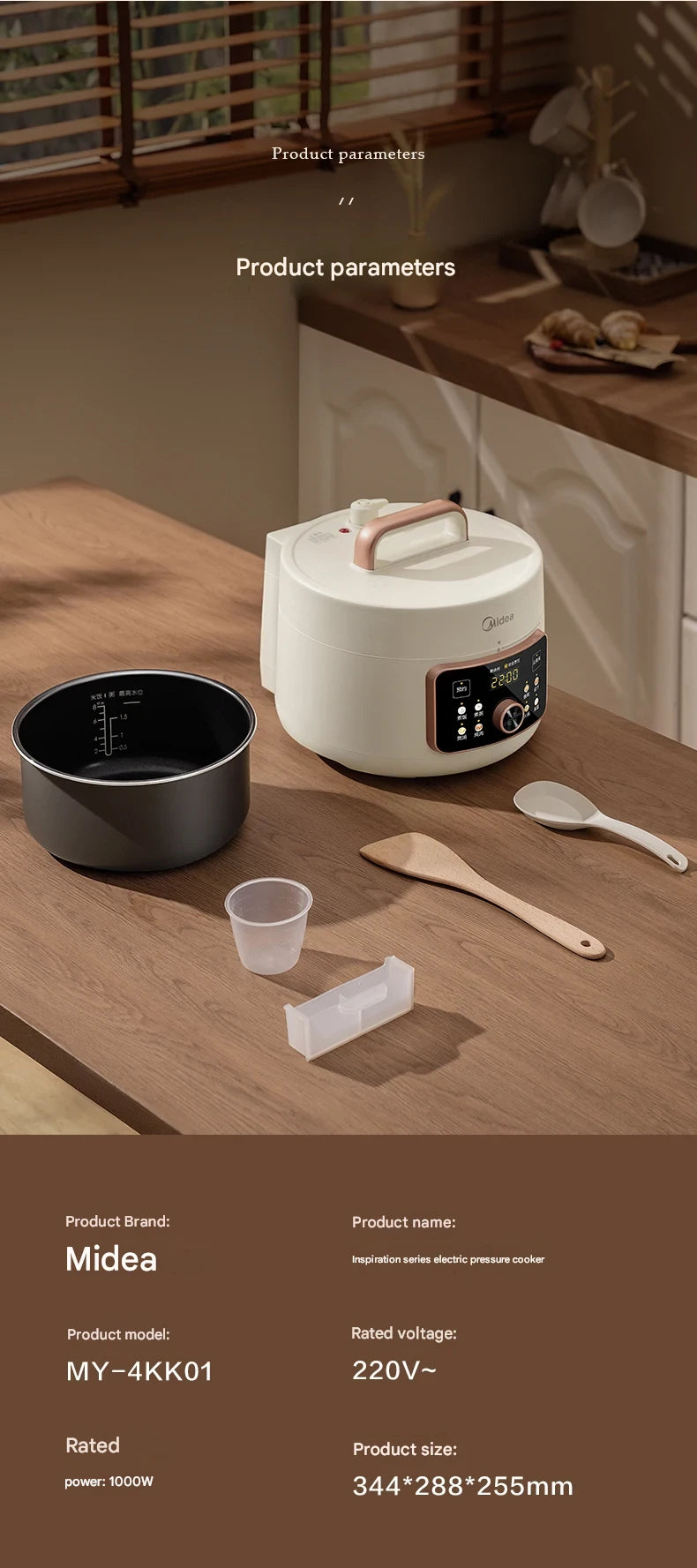 4L220V Electric Kitchen Appliance Pots Cooking Pressure Cooker Multifunctional Household Intelligent Multicooker-cooker Multi