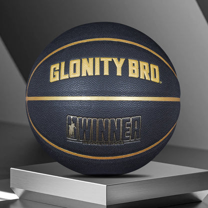 PU Composite Basketball Size7 Outdoor Indoor Match Training Ball For Youth Women Men Standard Basketball Black Gold High Quality