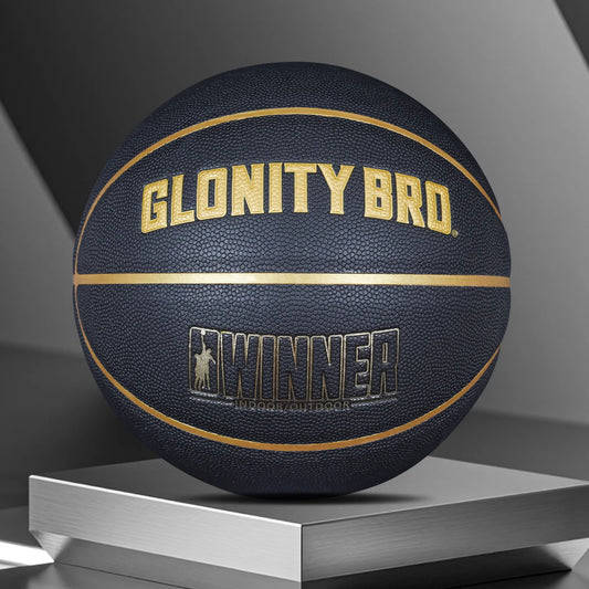 PU Composite Basketball Size7 Outdoor Indoor Match Training Ball For Youth Women Men Standard Basketball Black Gold High Quality