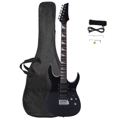 Novice Entry Level 170 Electric Guitar HSH Pickup Bag Strap Paddle Rocker Cable Wrench Tool