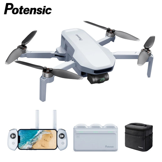 Potensic C0 Mini Drone 3 Axis Gimbal 6KM GPS 4K Professional Camera Drones Brushless RC Toy Quadcopter for Travel Gifts ATOM Fly More Combo