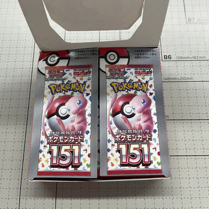 NEW 140pcs/Box Anime Pokemon Japan Version TCG Scarlet Violet 151 Classics Expansion Booster Box Pokemon Trade Card Kid Gifts