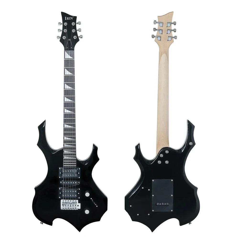 IRIN 6 Strings Electric Guitar 24 Frets Maple Body Electric Guitarra Set with Bag Amp Tuner Strap Picks Guitar Accessories Red Guitar 39 inches