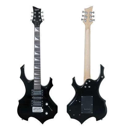 IRIN 6 Strings Electric Guitar 24 Frets Maple Body Electric Guitarra Set with Bag Amp Tuner Strap Picks Guitar Accessories Red Guitar 39 inches