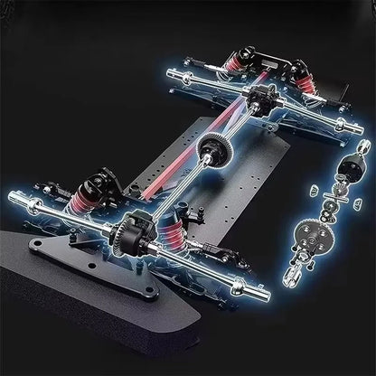 Hyperr Go MJX 10303 1/10 Brushless Motor High Speed Drift Remote Control Car 4WD Drift Climbing Toy Remote Control Vehicle