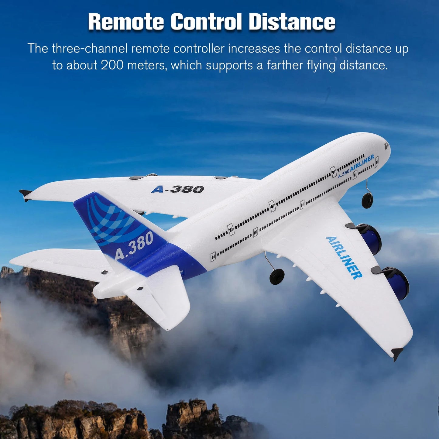NEW RC Airplane 2.4G Three Channel 360 Degree Roll Remote Control Flying Aircraft for Beginner Flying Aircraft for Beginner