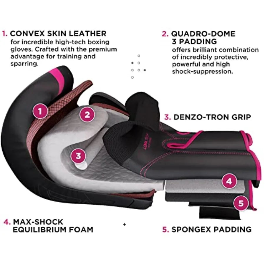 Women Boxing Gloves, Pro Training Sparring, Maya Hide Leather, Muay Thai MMA Kickboxing, Adult, Heavy Punching Bag Focus Mitts