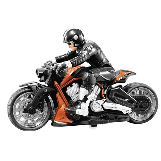 High Speed Remote Control RC Stunt Motorbike 360 degree Rotation drift Car 60mins Drive Racing Motorbike RC Motorcycle Toy model orange