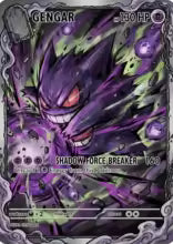 5Pcs Pokemon Cards Attack Impact Style Gengar Charizard Blastoise Venusaur Holo PTCG Cards Game Collection Cards Pokemon Gift