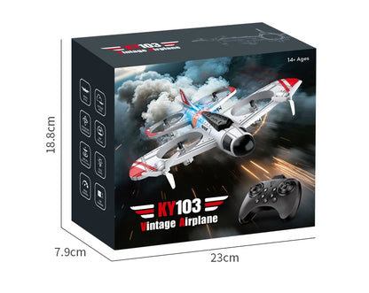 New Professional RC Aircraft Outdoor Sports Flying Glider Airplane 2.4G Radio Remote Control Helicopter Model Toys For Kids Gift RC Black-1B