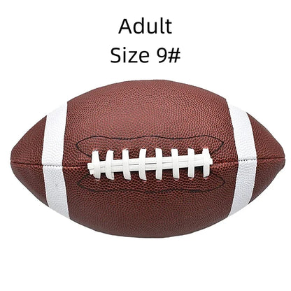 American Soccer Ball Rubber Sewing Football Ball Standard Sports Training Rugby Balls For Adult