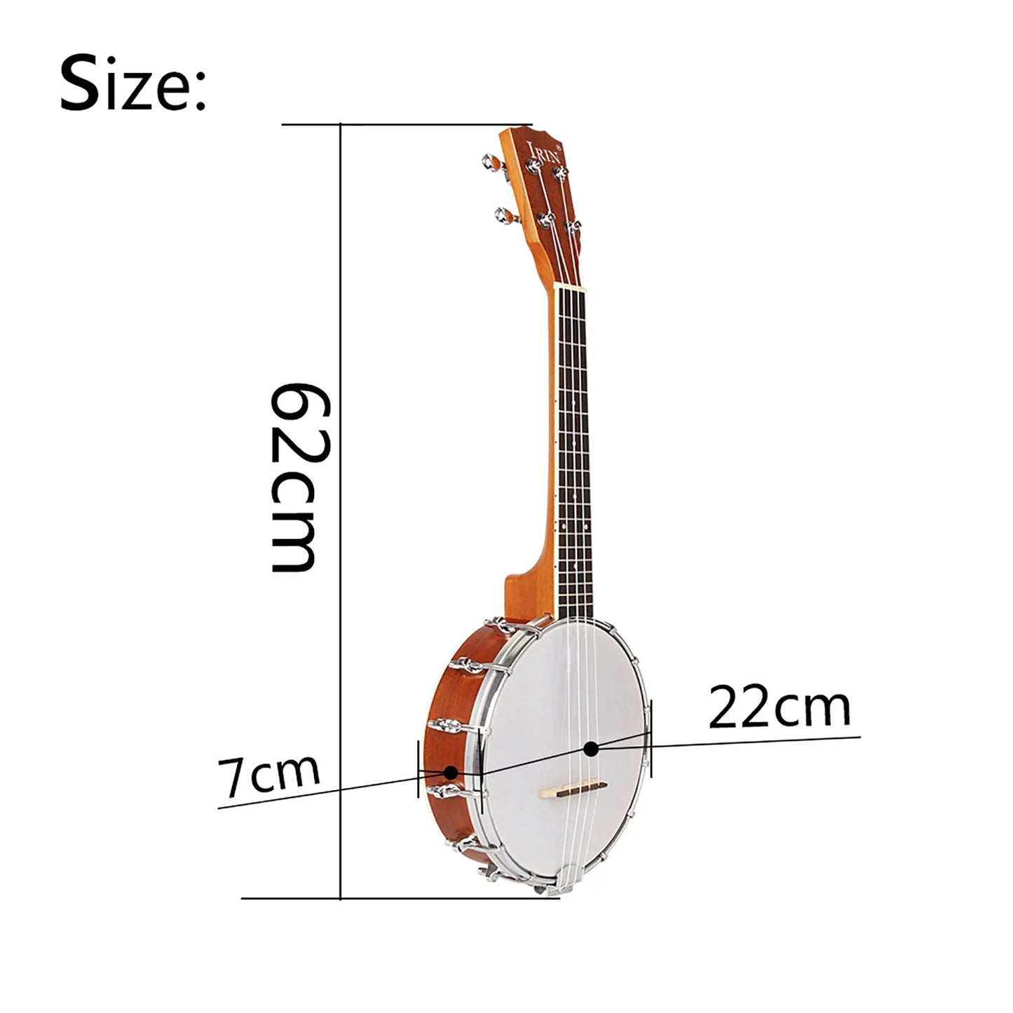 IRIN 4 Strings Banjo Sapele 4 Strings Banjo Ukulele Guitar Beginners Musical Instrument Rosewood Fingerboard Banjo With Bag