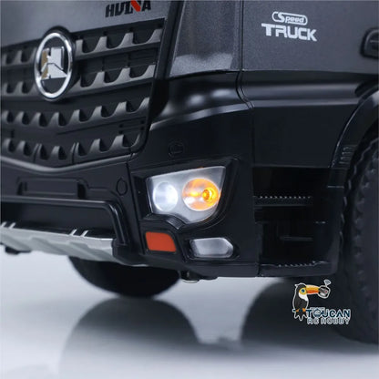 US Stock HUINA 1/14 Radio Dump Truck 12CH RC Contolled Tipper Finished Model Toy Gift RTR Light Sound Effects USB Charging Cable