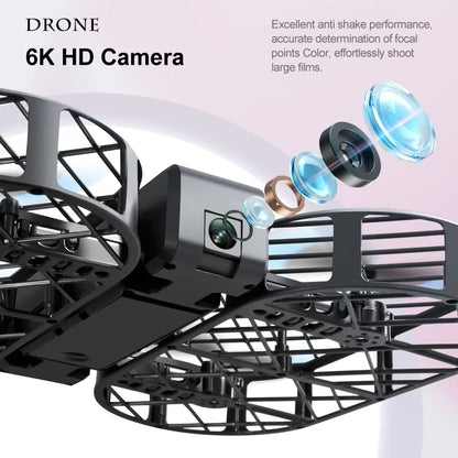 New 8K MINI RC Drone WIFI FPV Hover Camera Pocket Remote Control Helicopter WIFI FPV Foldable Quadcopter Toys Gift for Kids Boy