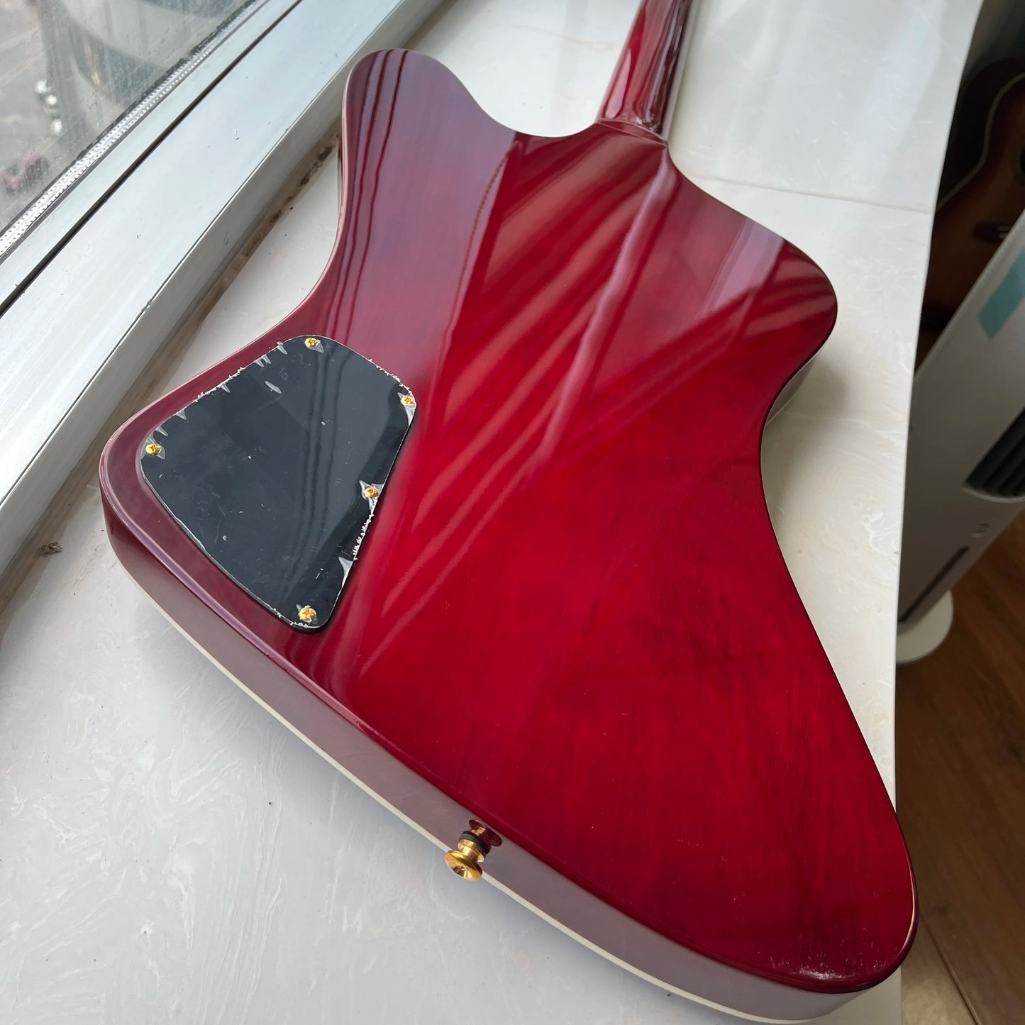 Firebird Electric Guitar Mahogany Body Rosewood Fretboard Transparent Red Color Electric Guitar-Themed Burgundy
