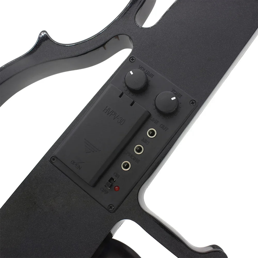 IRIN 4/4 Electric Violin Maple Body Electric Silent Violin With Bow Case Headphone Cable Shoulder Rest Parts & Accessories Electric Violin Set1