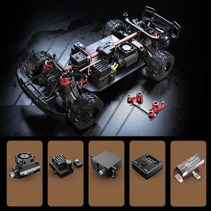 HYPER GO MJX14211 1/14 4WD RC Car 75km/h Brushless 2.4G Remote Control Car with Gyroscope Off-road Racing RC Truck Toys