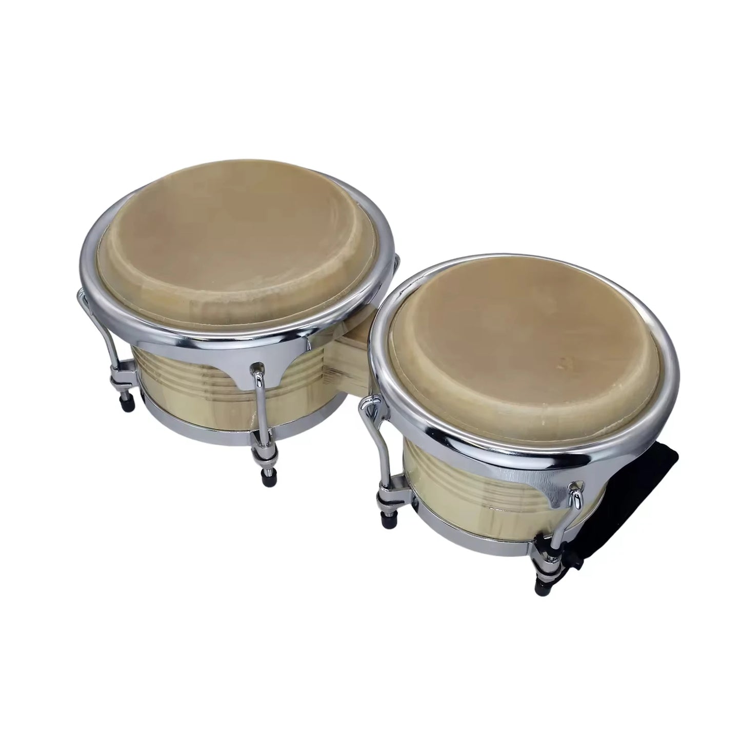 Professional 7.5 Inch and 8.5 Inch Bongo Drums Congas Wood Percussion Instrument Set for Kids Adults Beginners