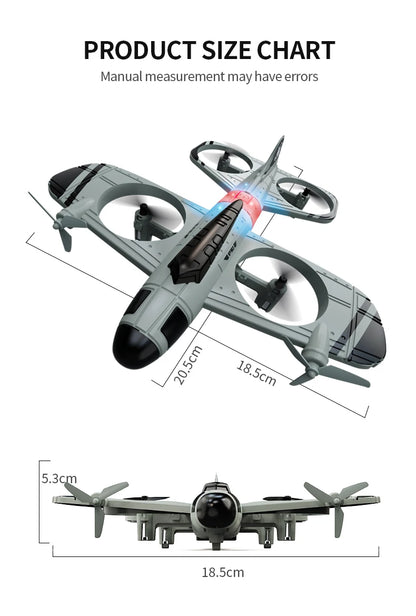 New Professional RC Aircraft Outdoor Sports Flying Glider Airplane 2.4G Radio Remote Control Helicopter Model Toys For Kids Gift RC Black-1B