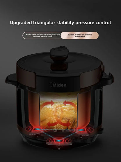 Electric pressure cooker, household smart 5L multi-functional electric pressure cooker, rice cooker, 0 coating