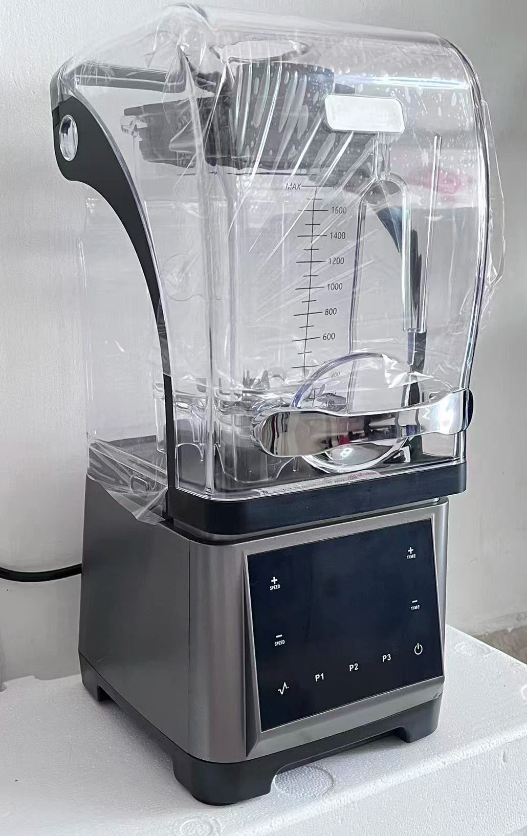 1800ml Heavy-Duty Soundproof Food Mixer with Touch Screen Juice Ice Blender Mixer Juicer 2200W Power Food Processor Ice Smoothie