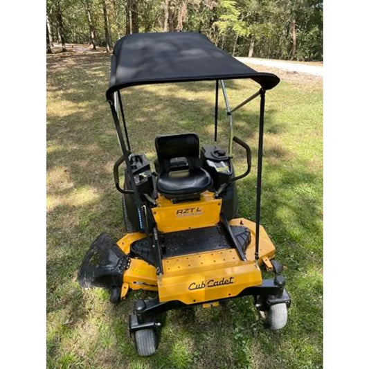 Sun Shade Canopy in Black for Zero Turn Lawn Mower - Fits Kubota, Bad Boy, Cub Cadet, Troy-Bilt Others - Reduce Heat and Glare