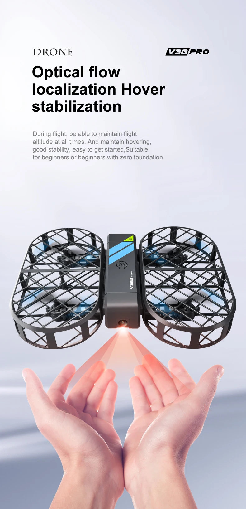 New 8K MINI RC Drone WIFI FPV Hover Camera Pocket Remote Control Helicopter WIFI FPV Foldable Quadcopter Toys Gift for Kids Boy