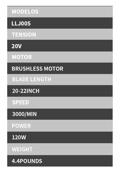 VIVSSO Cordless Electric Hedge Trimmer Lawn Mower Household Shrub Weeding Pruning Mower Garden Tools For Dewalt 20v Battery Pins