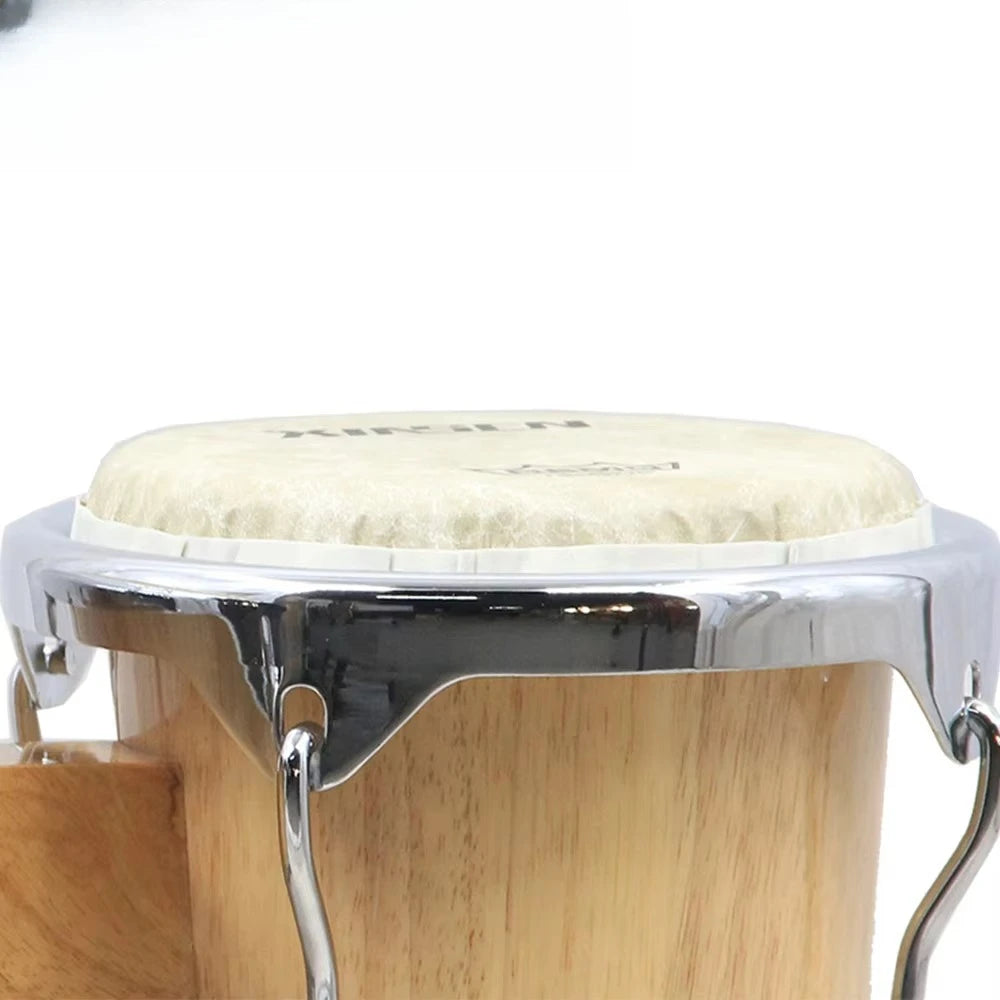 2025 Music Bongo Drums,Wholesale 7+8.5 Inches Thai Rubber Wood Percussion Instrument Bongo Drums