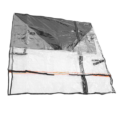Forklift Cover Dust Rain Wind Proof Transparent EVA Protective Enclosure All Weather Forklift Sunshade Forklift Protective Cover