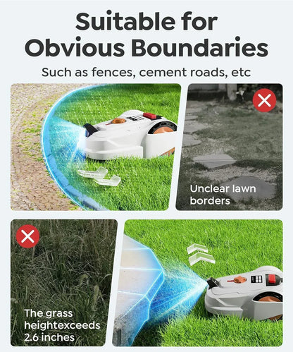Wireless Robot Lawn Mower TY506 with 3D Visual Obstacle Avoidance Technology No Limitation Cable Robotic Lawnmower for Home Use
