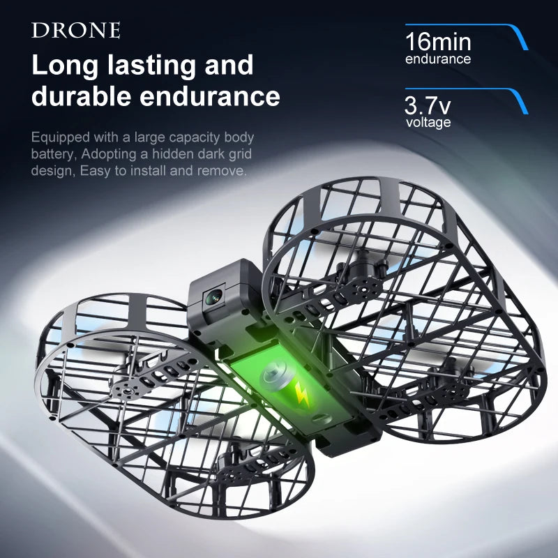 New 8K MINI RC Drone WIFI FPV Hover Camera Pocket Remote Control Helicopter WIFI FPV Foldable Quadcopter Toys Gift for Kids Boy
