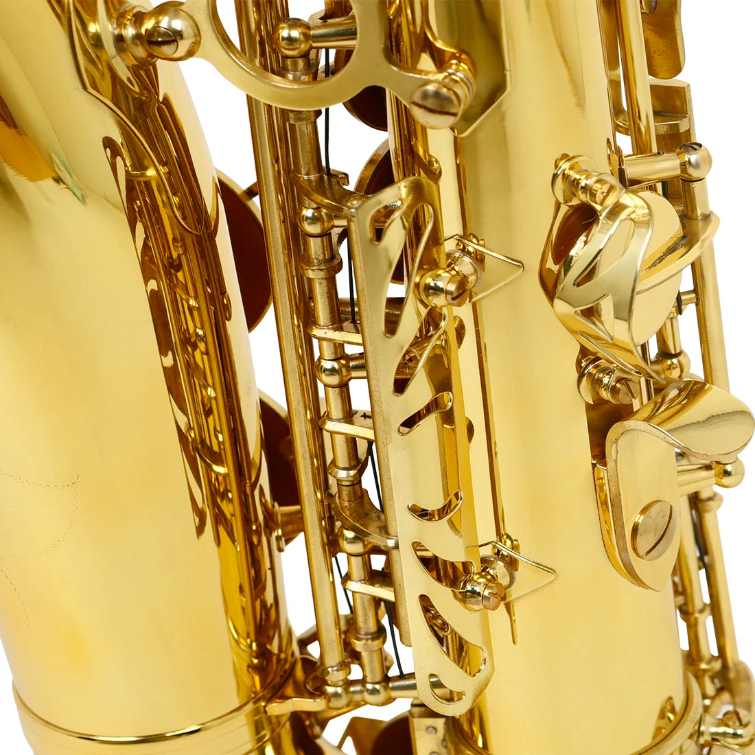 MBAT Alto Gold Saxophone Eb Brass Tube Saxophone with Gloves&Wiping Cloth Woodwind Instrument Saxophone Suitable for Playing Gold saxophone