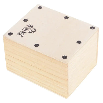 Wooden Mini Cajon Drum Sand Shaker Percussion Box Small Drum for Band Accompaniment and Practice